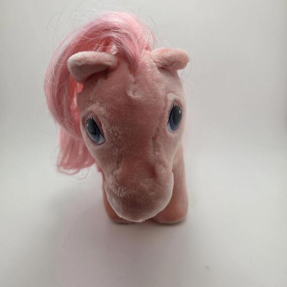 Vintage 1980s Hasbro Softies My Little Pony Cotton Candy Pink (12 inch) - Picture 5 of 6